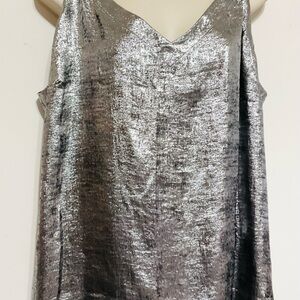 Lane Bryant 18 silver shimmer sleeveless top